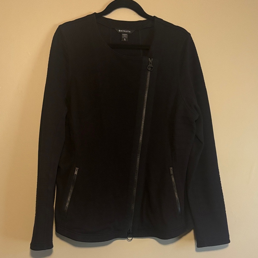 Athleta Black Moto Jacket - Women's Size XL
